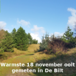 Warmste 18 november ooit gemeten in De Bilt