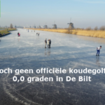 Toch geen officiële koudegolf 0,0 graden in De Bilt