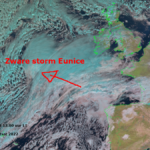Eunice: zware storm en windstoten in orkaankracht