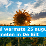 Officieel warmste 25 augustus ooit gemeten in De Bilt