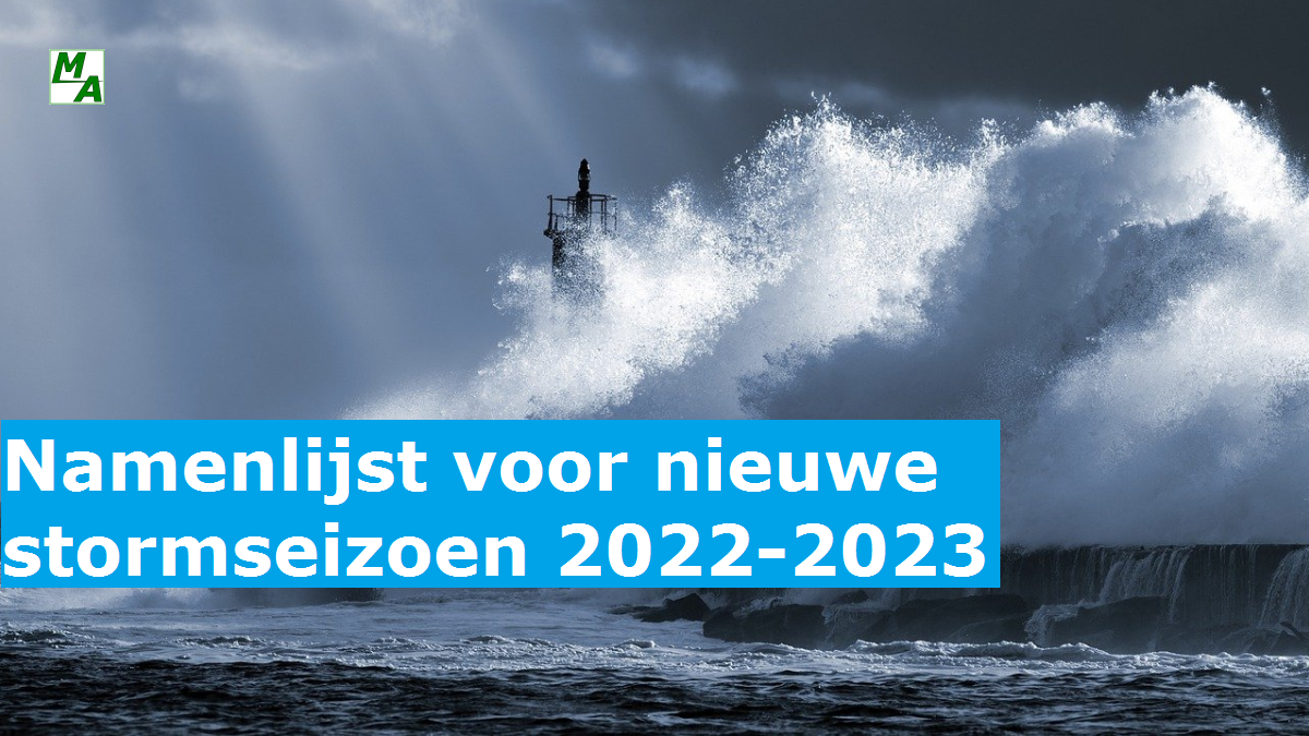 Namenlijst voor nieuwe stormseizoen 2022-2023