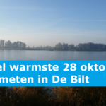 Officieel warmste 28 oktober ooit gemeten in De Bilt