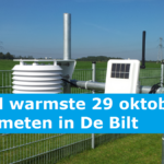 Officieel warmste 29 oktober ooit gemeten in De Bilt