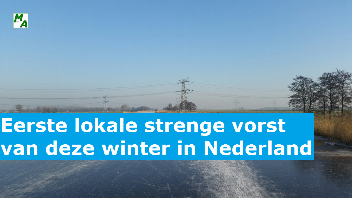 Eerste lokale strenge vorst van deze winter in Nederland