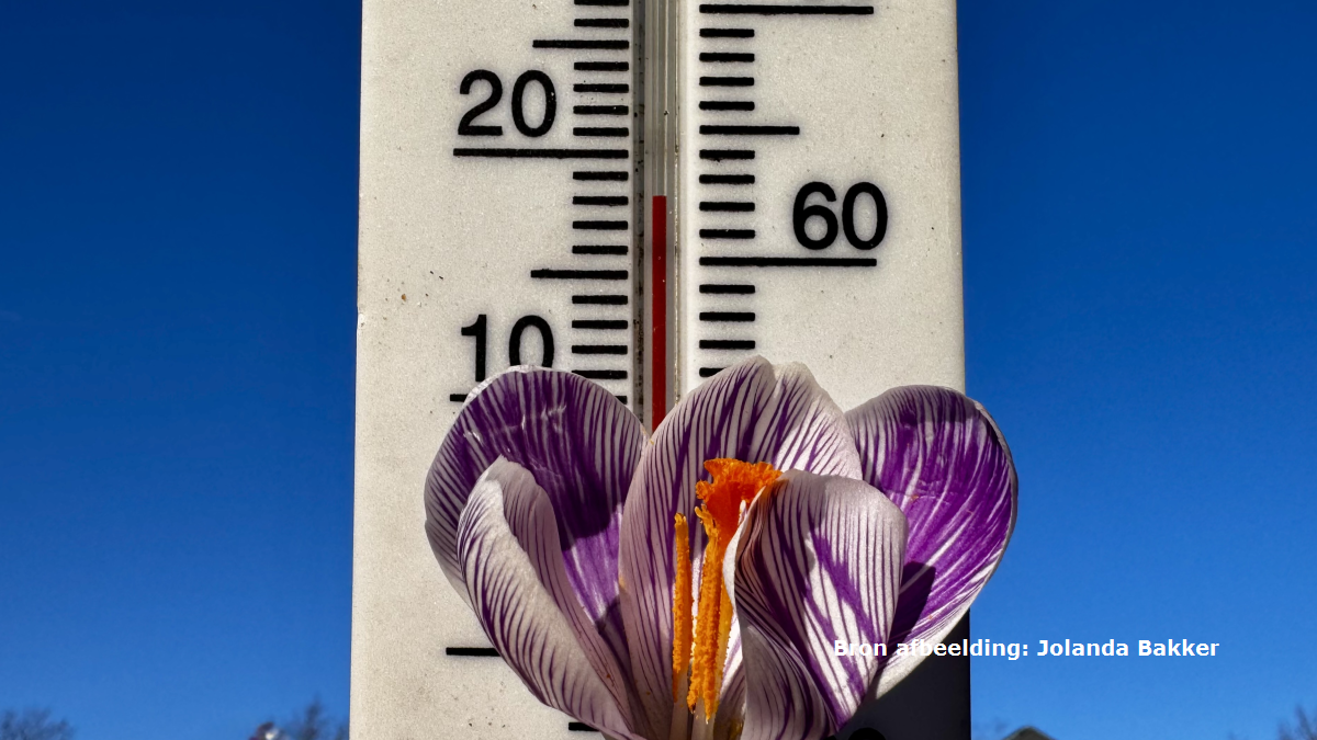 Nooit eerder ergens in Nederland zo zacht op 25 februari als woensdag